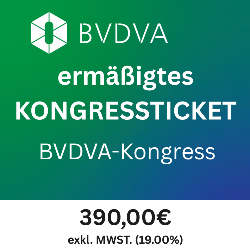 Ermäßigtes Kongressticket 2026 (BVDVA-Kongress)