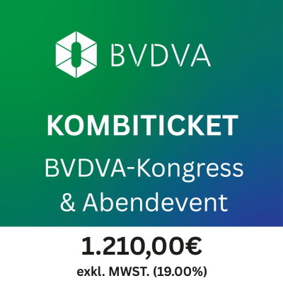 Kombiticket 2026 (BVDVA-Kongress + Abend-Event)